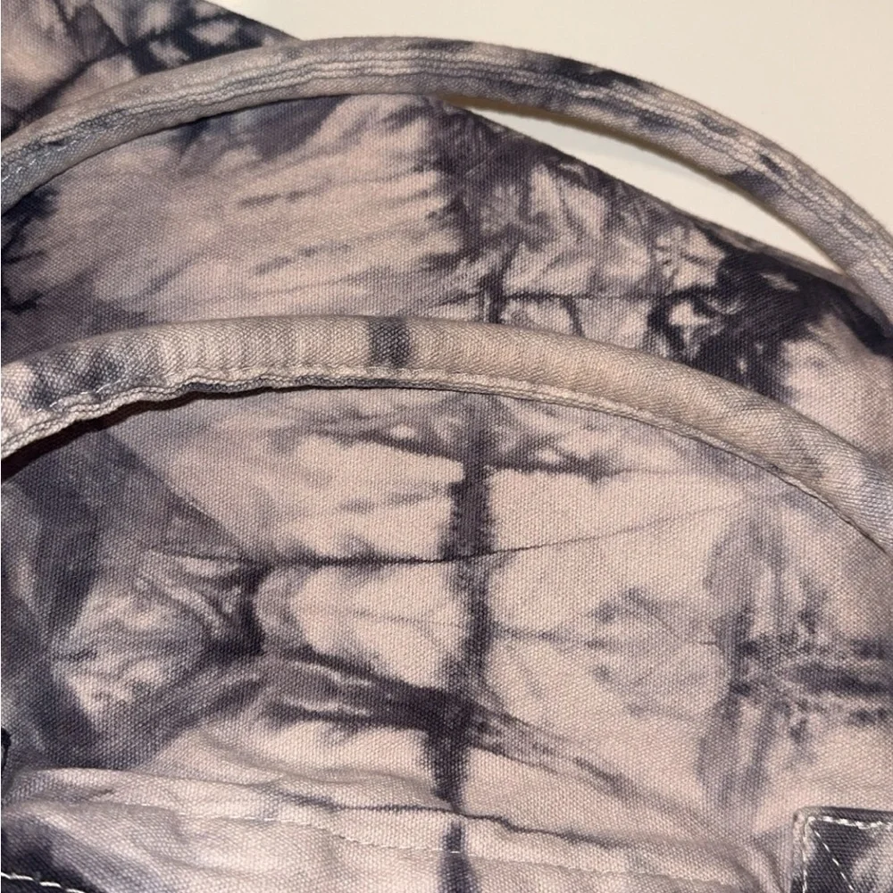 PINK Victoria's Secret Gray Tie-Dye Tote Overnight Bag